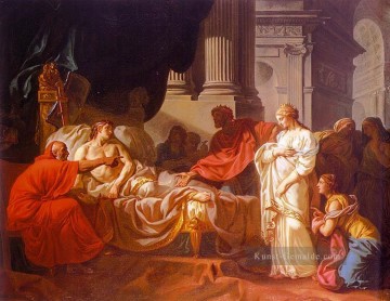 Antiochus und Strato Neoklassizismus Jacques Louis David Mit Ölgemälde